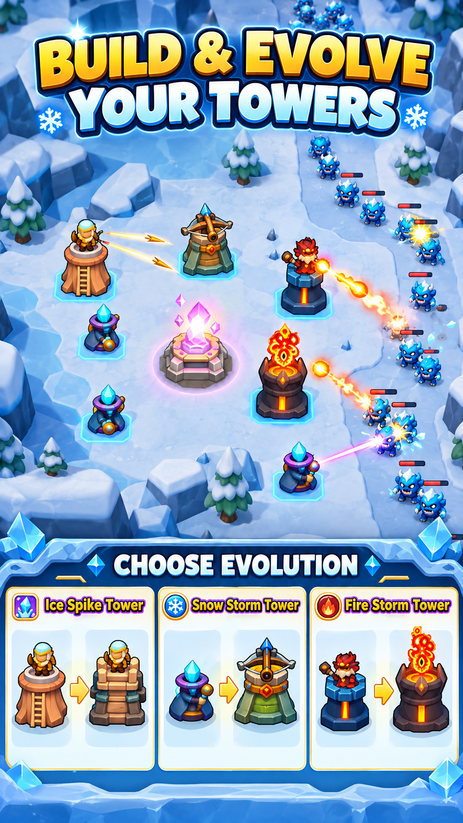 Frozen Fortress TD gameplay screenshot 2