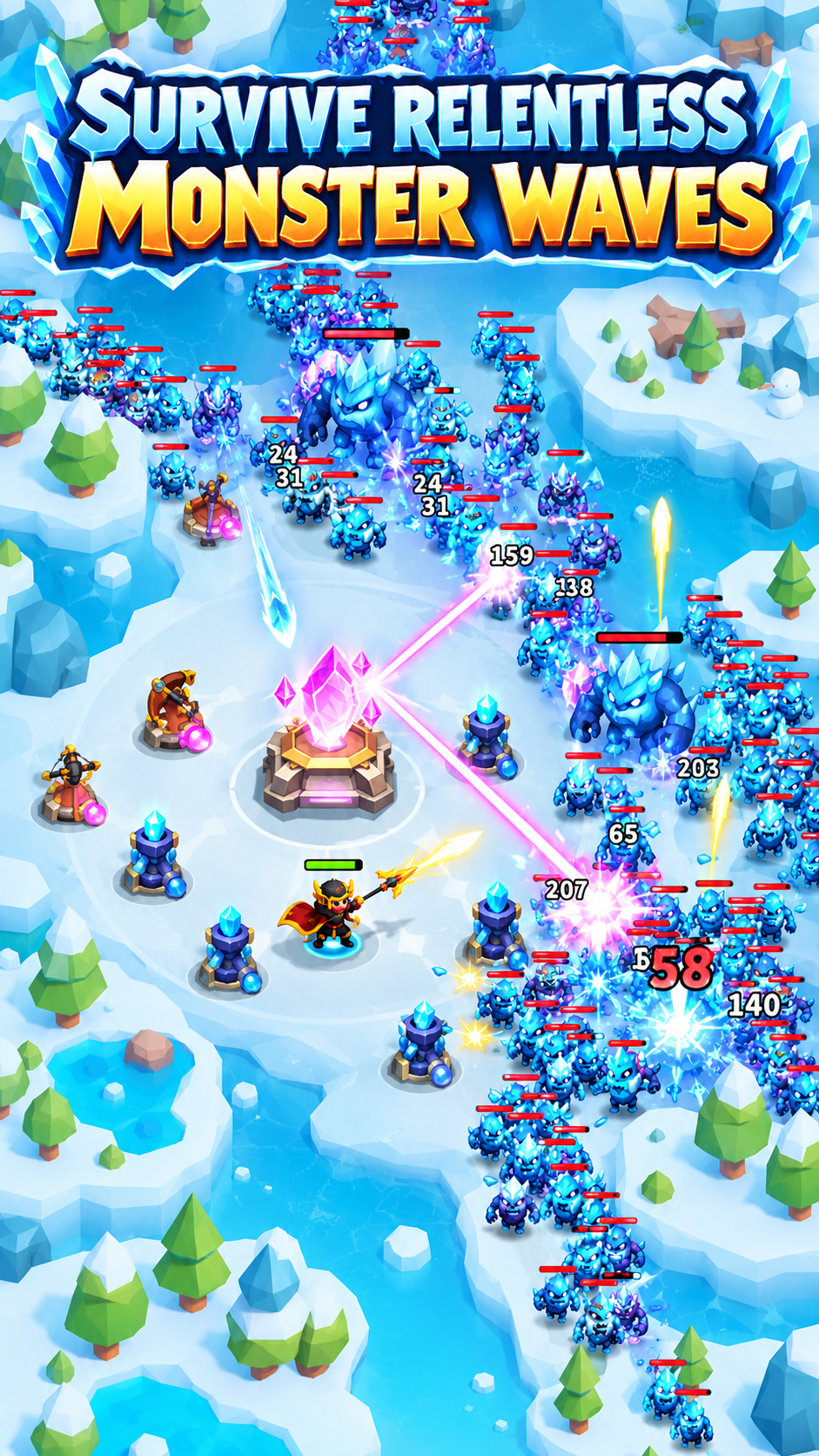 Frozen Fortress TD gameplay screenshot 4