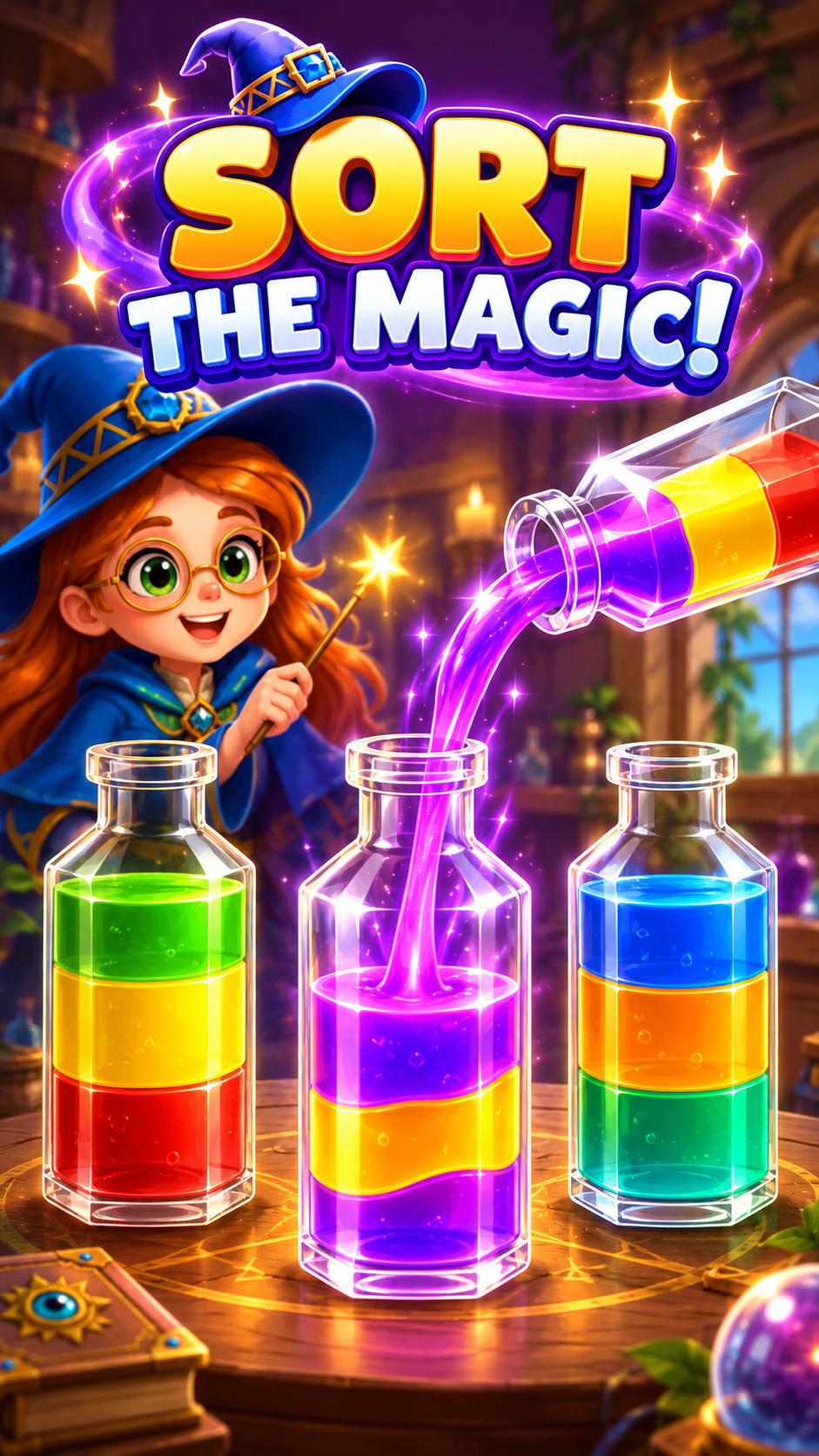 Qiqi’s Potion Sort gameplay screenshot 1