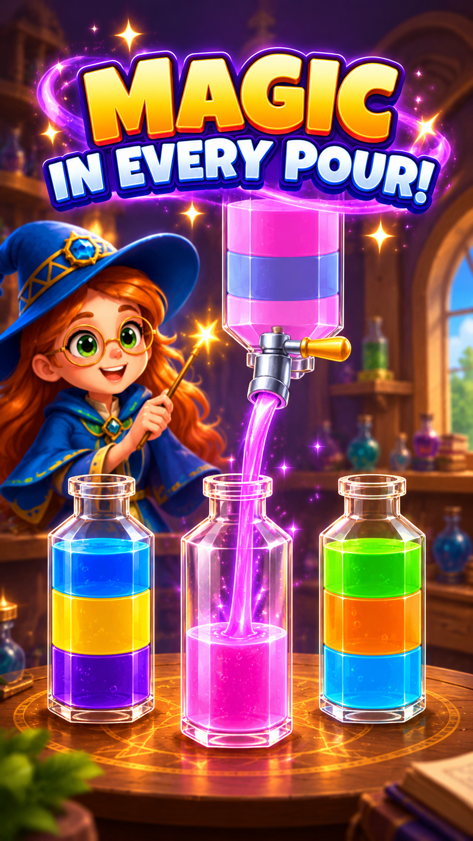 Qiqi’s Potion Sort gameplay screenshot 2